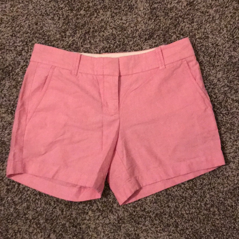 J Crew Factory Size 2 City Fit Pink Chino Shorts